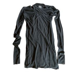 Rick Owens zingy banana cut ribbed top